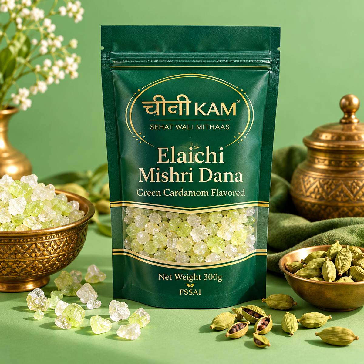 Mishri Dana - Green Cardamom Flavour